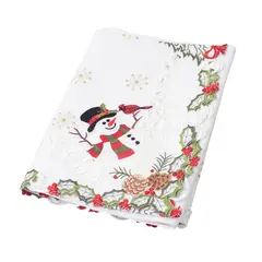 PANADECOR - MANTEL PARA 8 SILLAS CUADRADO BLANCO HOMBRE DE NIEVE