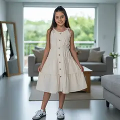 GENERICO - Vestido Ivory Niña Tiras Angela Kids