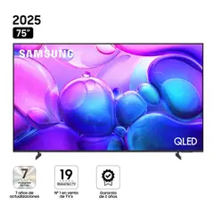 SAMSUNG - Televisor 75 Smart Tv QLED Q6 Negro QN75Q6FAAGXPE