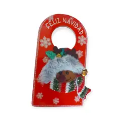 GENERICO - Adorno Navideño Colgante para Puerta Elegancia Festiva