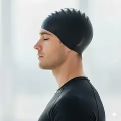 GENERICO - Gorro de natacion con orejas de silicona VARON