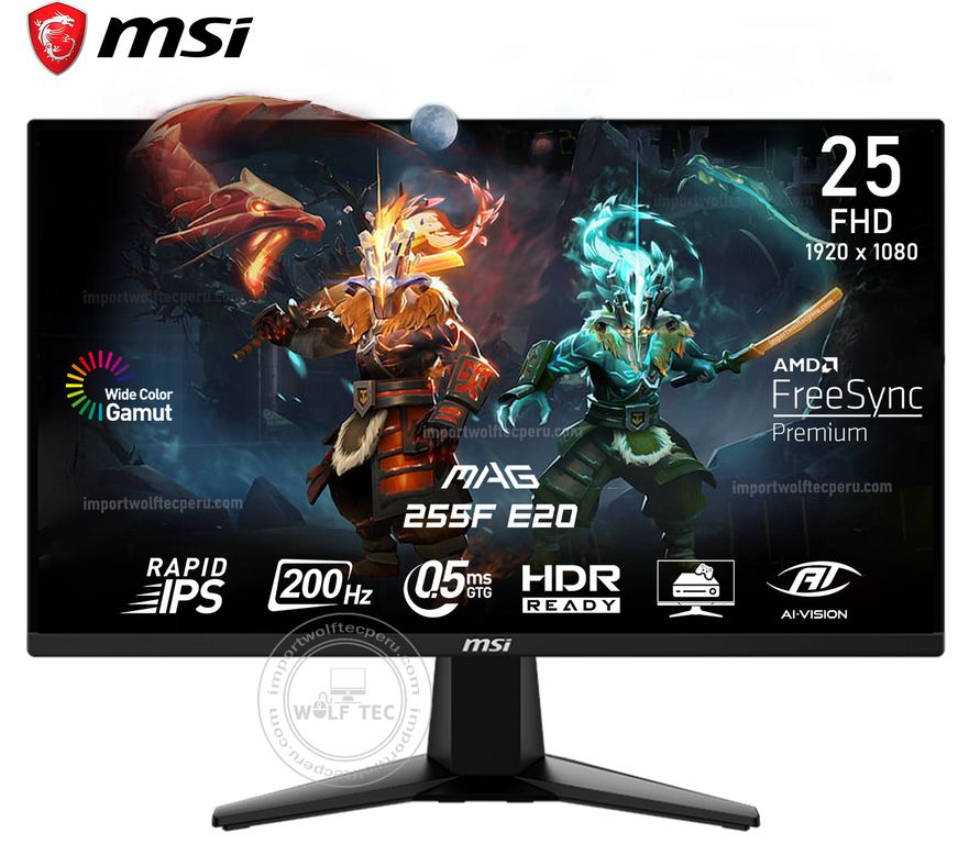MONITOR MAG 255F E20 245 RAPID IPS FHD 200Hz 05ms FreeSync 1