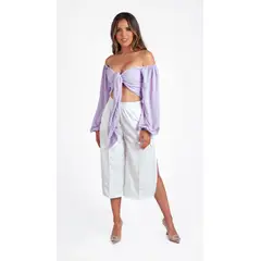 MISS LADY - Pantalón Mujer Pescador Palazzo Julieta