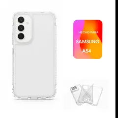 ASIA IMPORT - Case 360° Antishock - 3 Cuerpos - Transparente Para el Samsung A54
