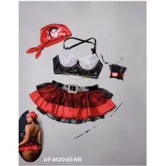 GENERICO - LENCERIA SEXY DISFRAZ PIRATA ENCAJE TRANSPARENTE TALLA S-M-L