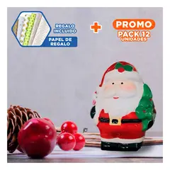 GENERICO - Pack12 Frasco Papa Noel para Decoracion Navidena de Cocina y Mesa Festiva Y+Regalo Sticker