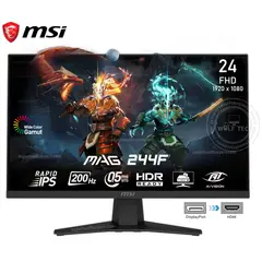 MSI - MONITOR MAG 244F. 24" RAPID IPS, FHD, 200Hz, 0.5ms, FreeSync 1