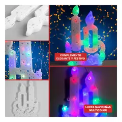 GENERICO - Velas con Figura de Luz LED Multicolor para Decoracion del Hogar