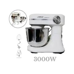 MORLEY - Batidora Planetaria Profesional 3000 Watts 12 Velocidades COLOR HUESO