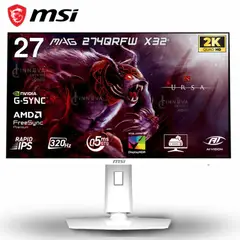 MSI - Monitor MAG 274QRFW X32 27 Fast IPS 2560x1440 WQHD 320Hz 05ms G-Sync FreeSync Premium