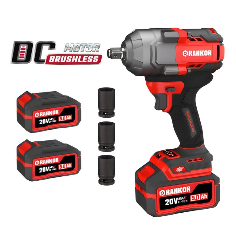 Llave de Impacto 1000nm + 2 Bateria 5Ah y Cargador 20v