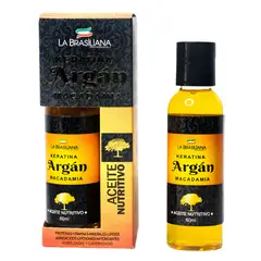 GENERICO - Aceite Capilar de Queratina Argán y Macadamia La Brasiliana 60g