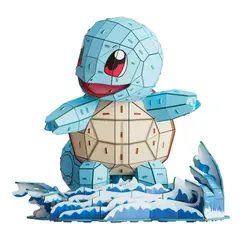 PUZZ4D BRAND - Rompecabezas 4D Squirtle Pokémon Build - 180 Piezas