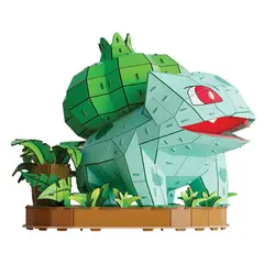 PUZZ4D BRAND - Rompecabezas 4D Bulbasaur Pokémon Build - 195 Piezas