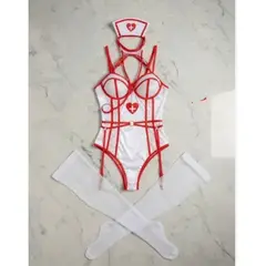 GENERICO - LENCERIA SEXY DISFRAZ ENFERMERA TALLA S-M-L