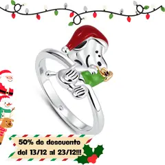 MINISO - ANILLO premium Snoopy Navideño - Peanuts
