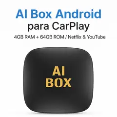 GENERICO - AI Box Android para CarPlay 4GB RAM + 64GB ROM Netflix & YouTube