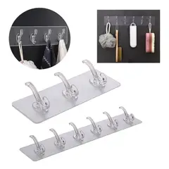 GENERICO - Perchero Adhesivo De 6 Ganchos