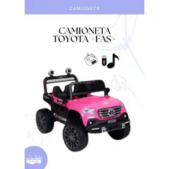 GENERICO - CAMIONETA TOYOTA FAS PARA NIÑOS - COLOR ROSADO