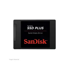 SANDISK - Plus SSD 480GB - Rápido y Compacto 25 SATA 6Gbs para Mejor