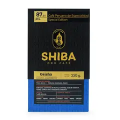 GENERICO - Café de Especialidad Geisha de Pozuzo Grano Entero SHIBA 250 g