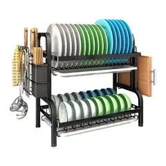 GENERICO - Escurreplatos de cocina de 2 niveles