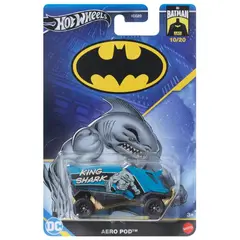 HOT WHEELS - Batman 85 años - King Shark Aero Pod 10/20 auto vehículo DC COMICS
