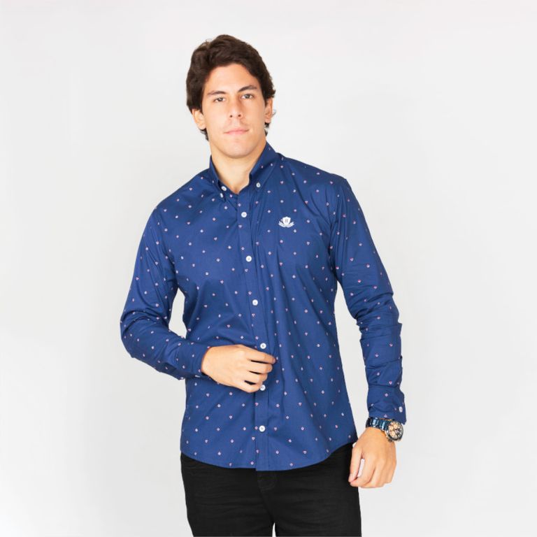 Camisa Manga Larga Algodon Pima Hombre
