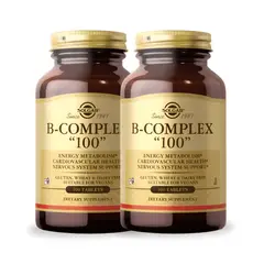 SOLGAR - PACK X 02 B-COMPLEX 100 Complejo B - 100 cápsulas