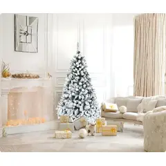 GENERICO - Árbol de Navidad NEVADO 150 cm pomposo PREMIUM
