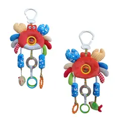 GENERICO - JUGUETE SONAJERO COLGANTE SENSORIAL PARA BEBÉS - DISEÑO CANGREJO