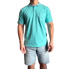 GENERICO - Polo Hombre cuello camisero - Turqueza