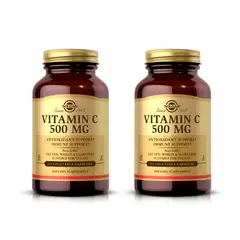 SOLGAR - PACK X 02 - Vitamin C 500 mg - 100 cap. Antioxidante