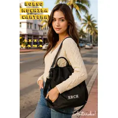 BUZIOS - MOCHILA BOLSO CARTERA NEGRO ANTIRROBO IMPERMEABLE ALTA GAMA NEGRO 3 en 1