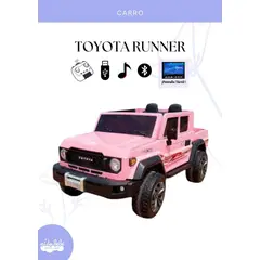 GENERICO - CARRO PARA NIÑA MODELO TOYOTA RUNNER COLOR ROSADO