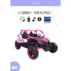 GENERICO - Carro Eléctrico Buggy 12v Control Remoto - Color rosado