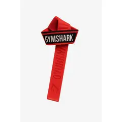 GENERICO - Straps Gymshark Mayor Firmeza y Agarre para tus Entrenamientos Rojo