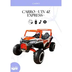 GENERICO - CARRO ELECTRICO UTV 4Z EXPRESS - MODELO ANARANJADO
