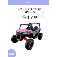 GENERICO - CARRO ELECTRICO UTV 4Z EXPRESS - MODELO ROSADO
