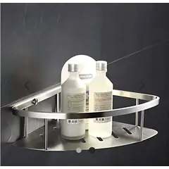 GENERICO - Estante Esquinero Organizador Multiuso Acero Inoxidable Gris