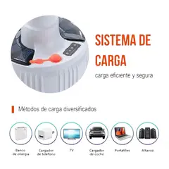 GENERICO - Lámpara foco luz led solar con sensor recargable +control remoto