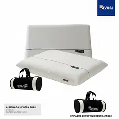 RIVESI - Pack de 2 almohadas Home Memory Foam