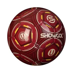 SHOWGOL - PELOTA PARA FÚTBOL TALLA 5 CUERO PVC FOAM BRILLANTE GRANATE