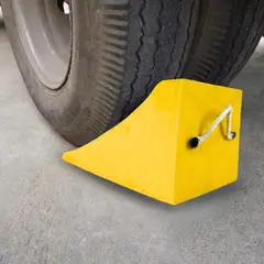 GENERICO - Taco de Seguridad Madera 20x16x16 Curvo Chico