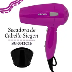 SIEGEN - Secadora de Cabello de Viaje SG-3012C16