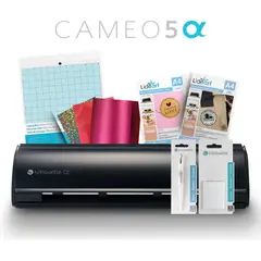 SILHOUETTE - Combo Emprendedor Cameo 5 Alpha Negro Mate + Herramientas e Insumos