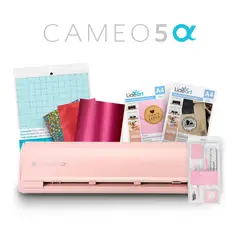SILHOUETTE - Kit Creativo Cameo 5 Alpha Rosa y Accesorios