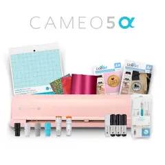 SILHOUETTE - Combo Full Cameo 5 Alpha Rosada y Accesorios