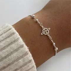 JOYERIA D'PILMER - PULSERA DE PLATA Nudo de Bruja