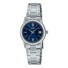 CASIO - Reloj LTP-V002D-2B3 Mujer Acero Plateado